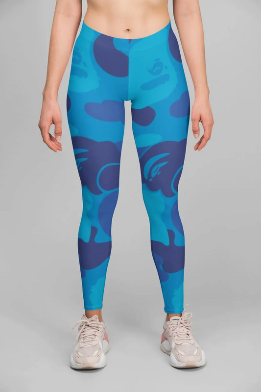 Virgin Teez- Alpine Blue Retro Legging