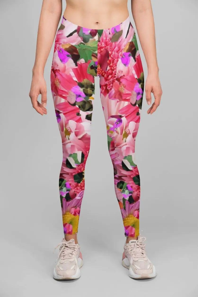 Experience Nature's Beauty with Alpine Flower Leggings