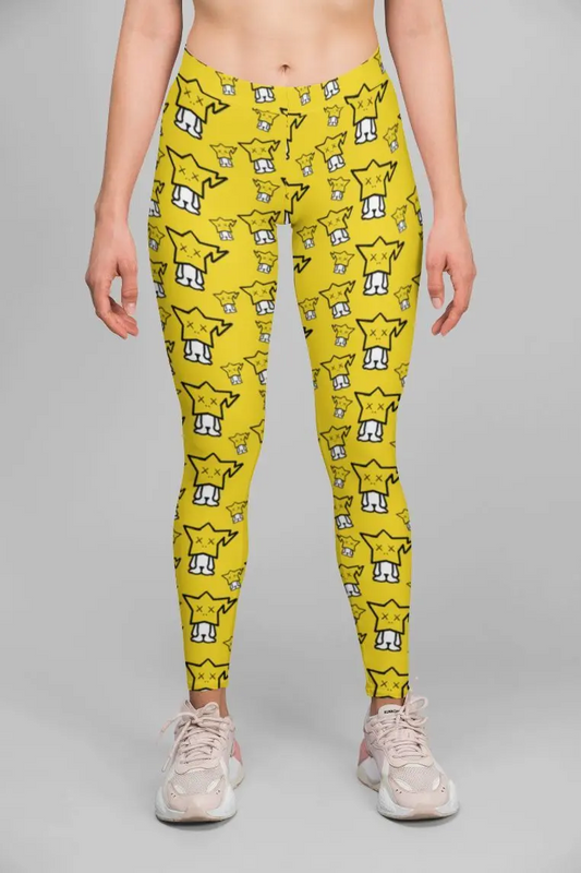 Cute Yellow Pattern Legging