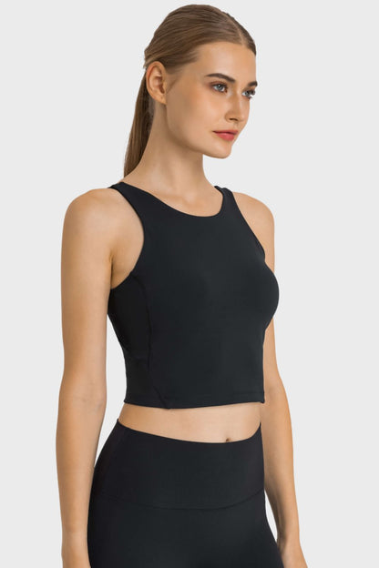 Feel Like Skin Highly Stretchy Cropped Sports Tank