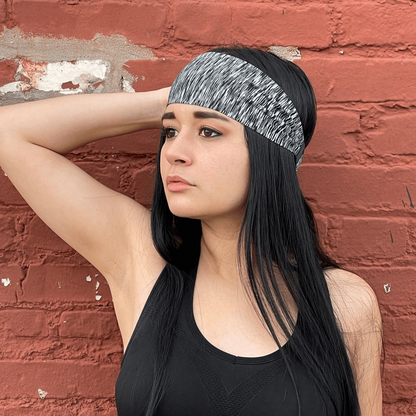 Extra-Wide Sport and Fitness Sweat-Wicking Headband