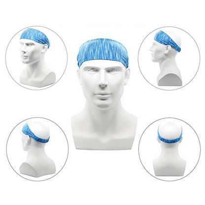 Extra-Wide Sport and Fitness Sweat-Wicking Headband