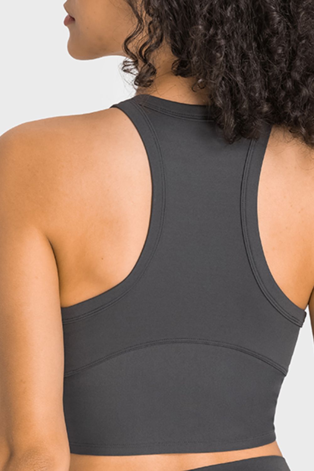 Racerback Cropped Sports Tank