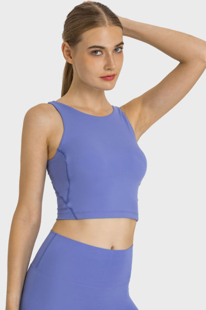 Feel Like Skin Highly Stretchy Cropped Sports Tank