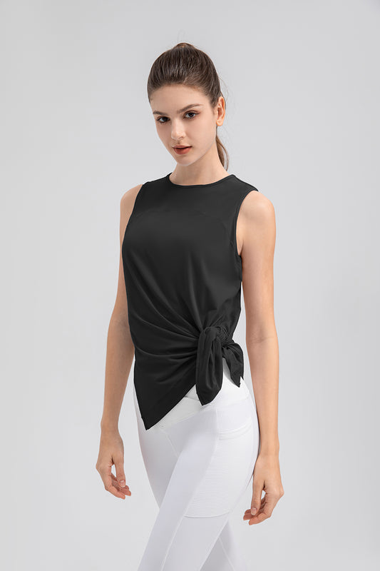 Slit Round Neck Tank