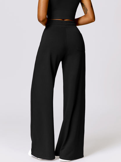 Drawstring High Waist Active Pants